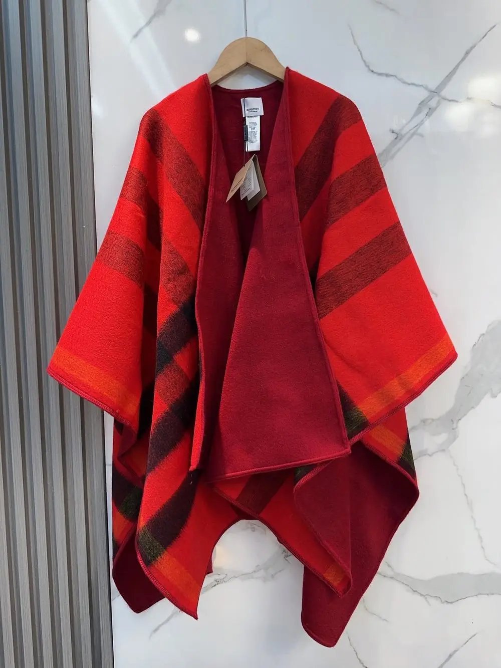 Burberry Scarves Plaid Fringed Scarf and Cape Shawl image 6
