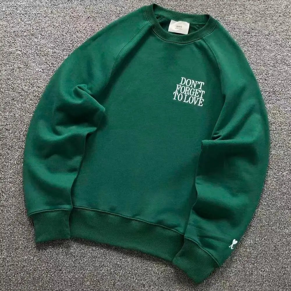 Ami "Don't Forget To Love" print crew neck sweatshirt — W2CFinds curated find