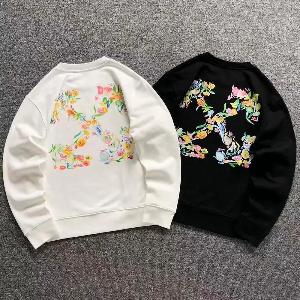 Off-White floral arrow print crew neck sweatshirt — W2CFinds curated find
