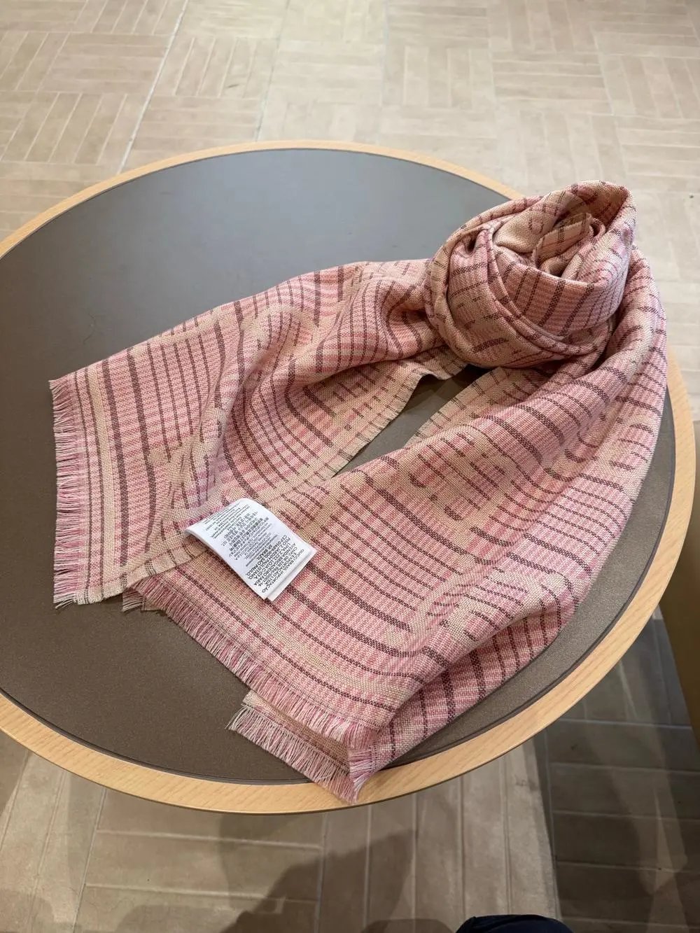 Gucci Scarves Fringed Double G Pattern Scarf image 9