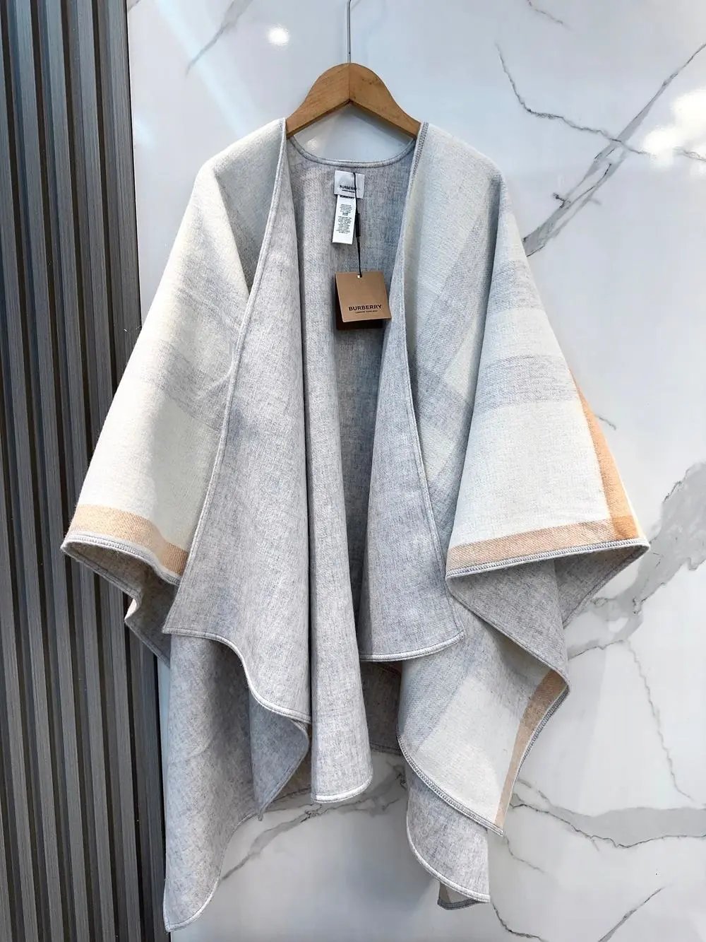 Burberry Scarves Plaid Fringed Scarf and Cape Shawl image 4