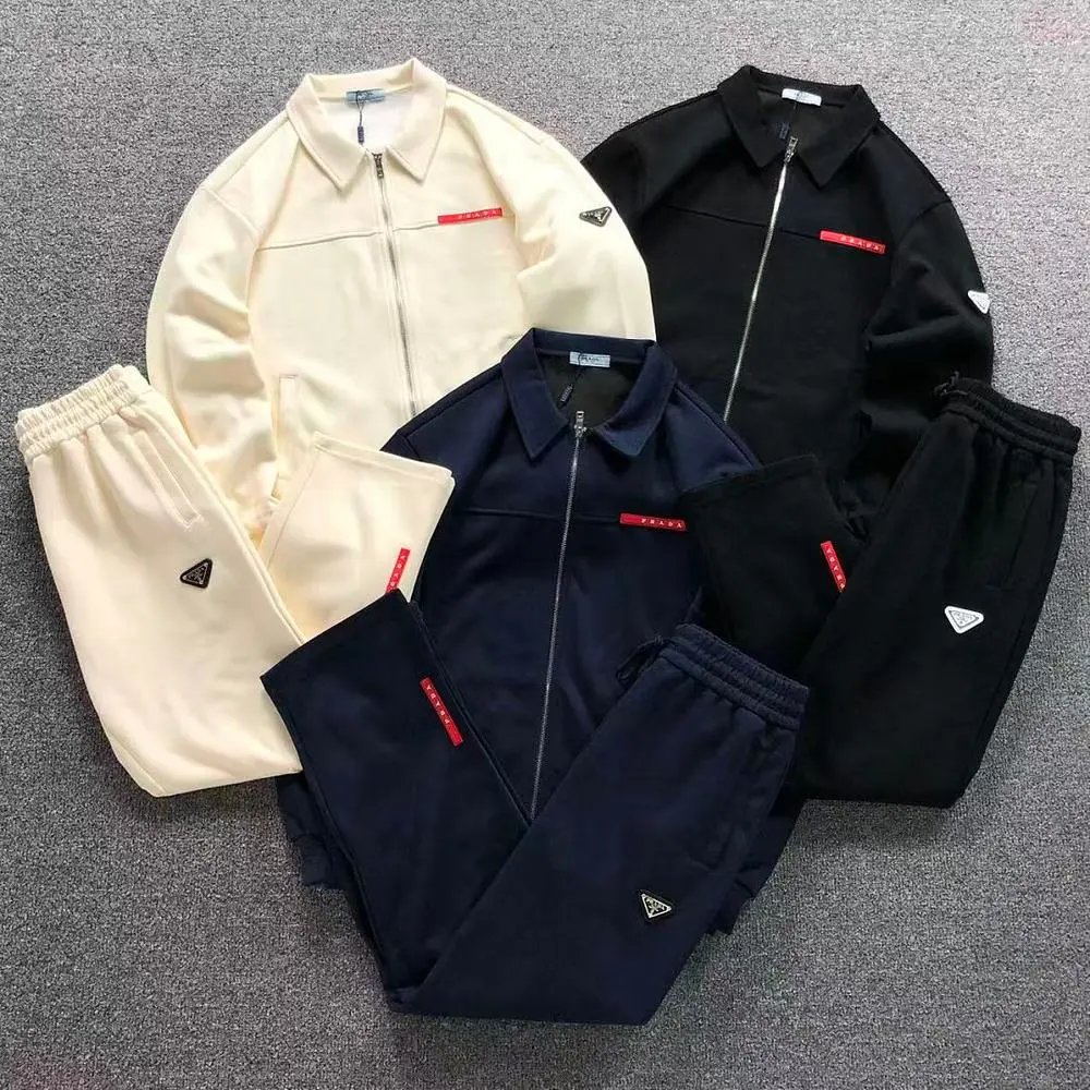 Prada zip collar tracksuit set — W2CFinds curated find