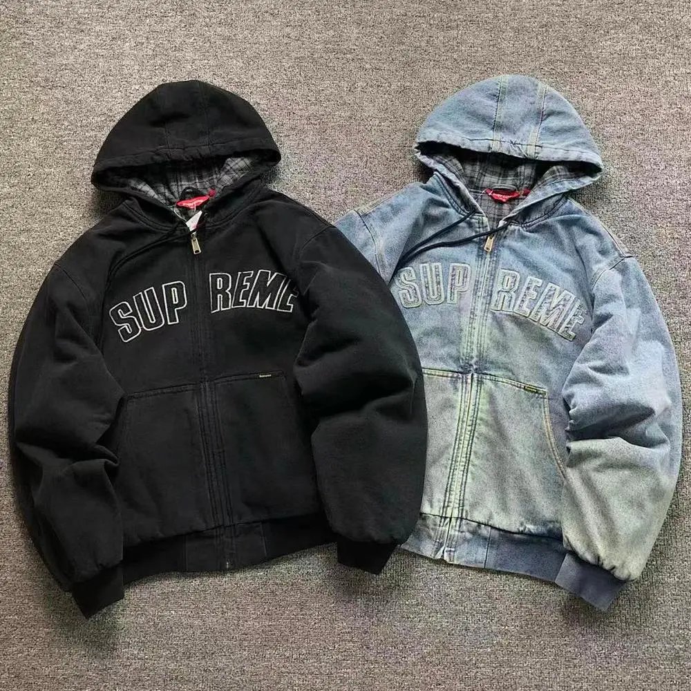 Supreme hooded denim jacket — W2CFinds curated find