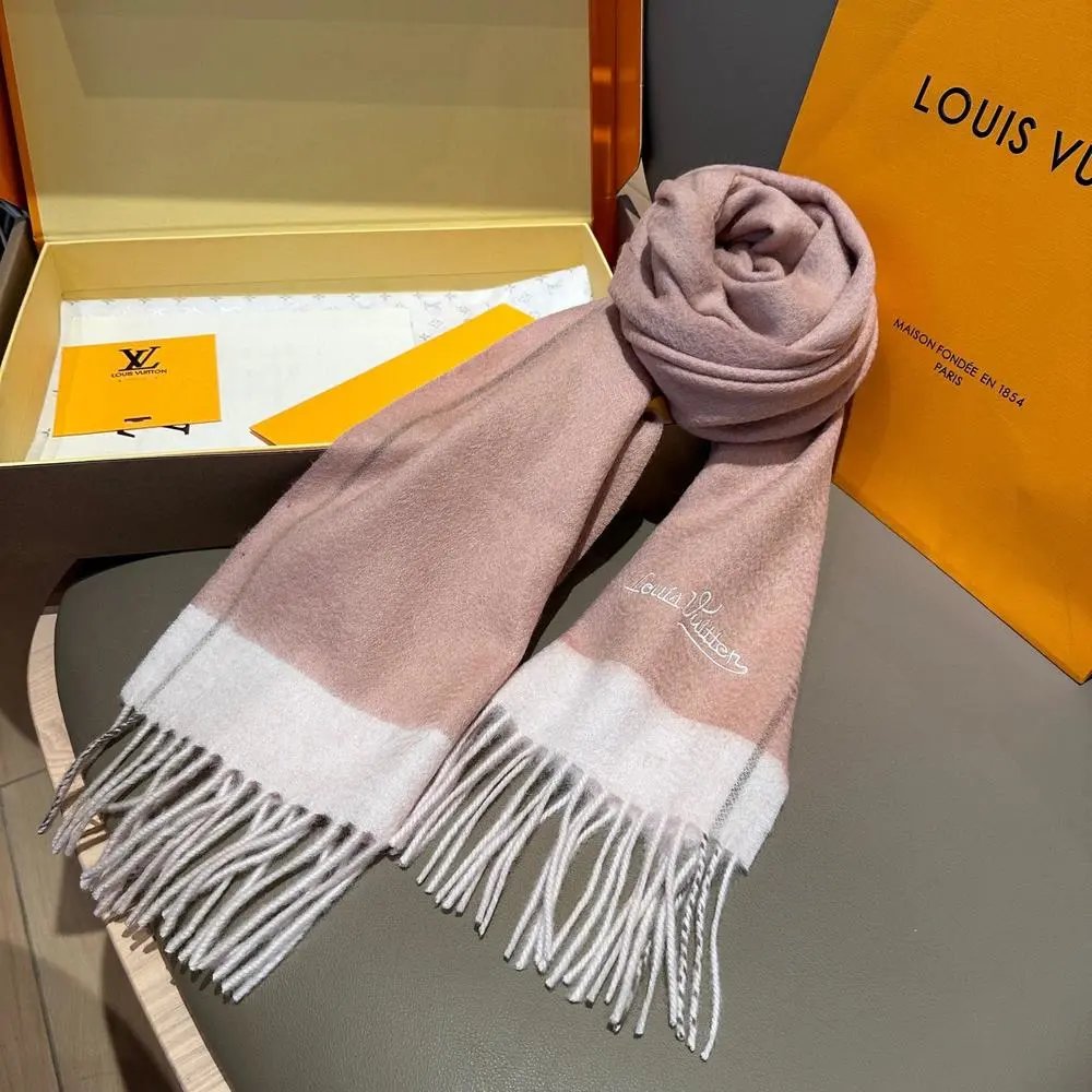 Louis Vuitton Scarves Monogram and fringed scarf styles image 9