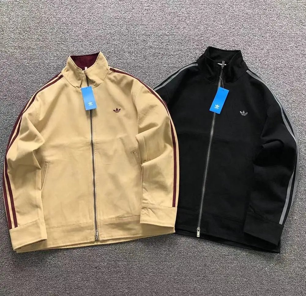 Adidas three stripes stand collar jacket — W2CFinds curated find