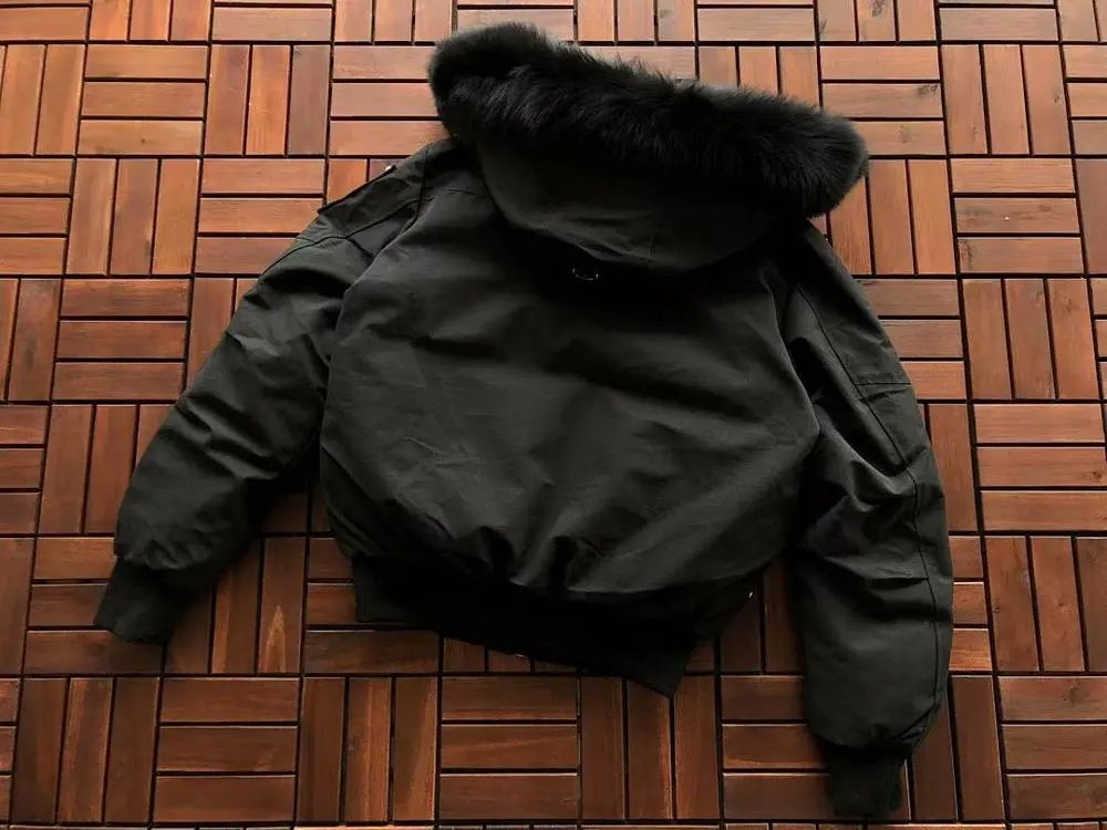 Moose Knuckles Down Jackets Fur-Trim Hooded Bomber Jacket image 10