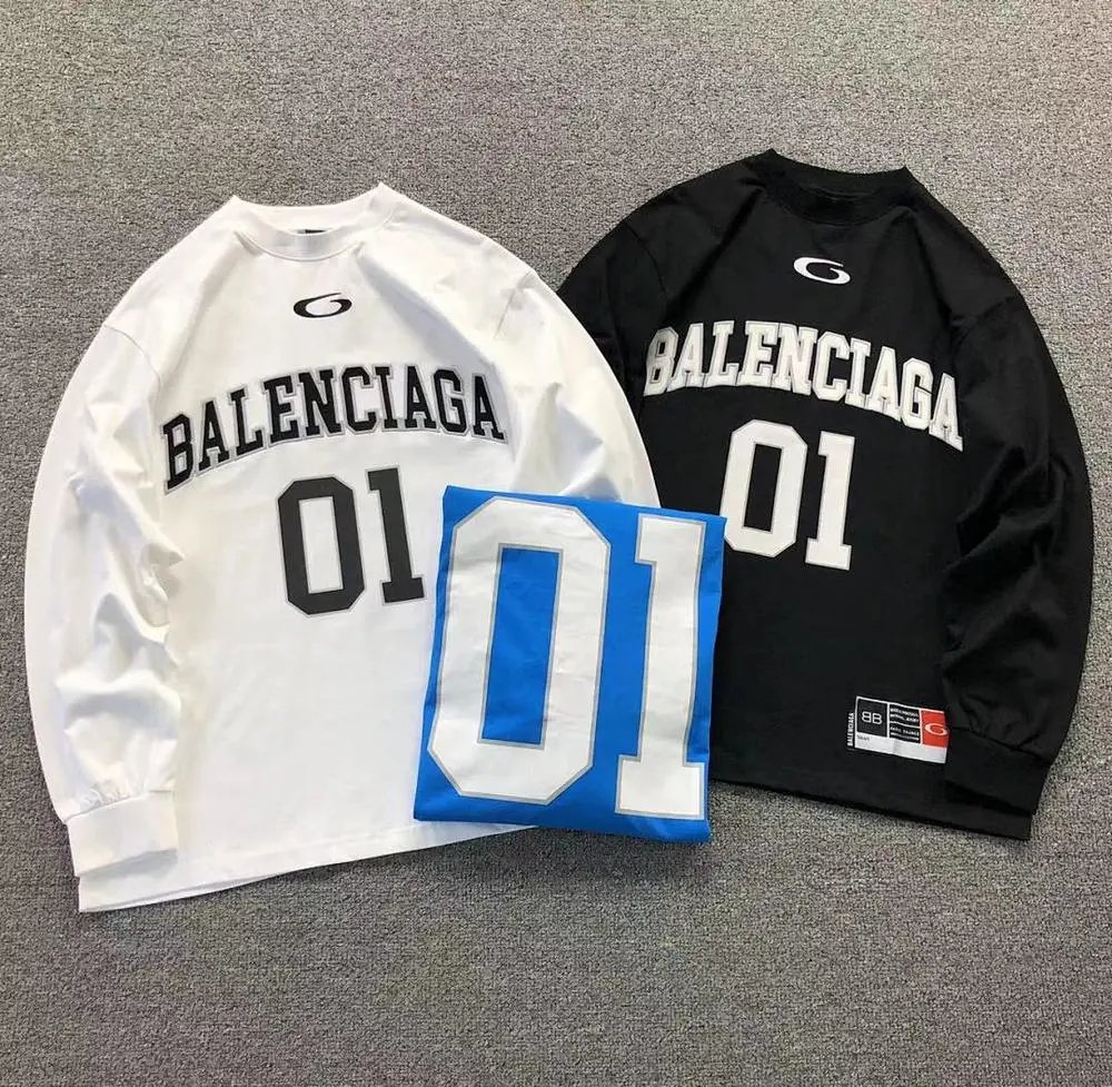 Balenciaga 01 number print long sleeve shirt — W2CFinds curated find