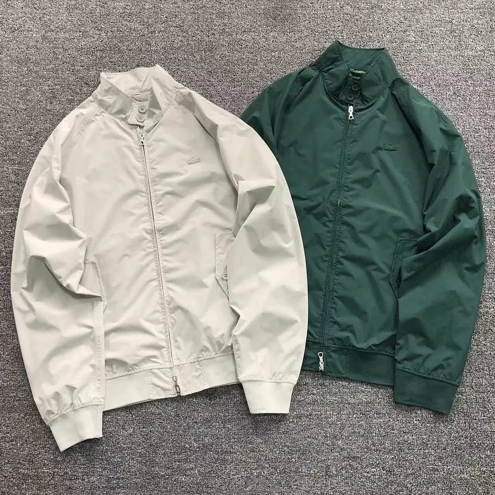 Lacoste stand collar bomber jacket — W2CFinds curated find