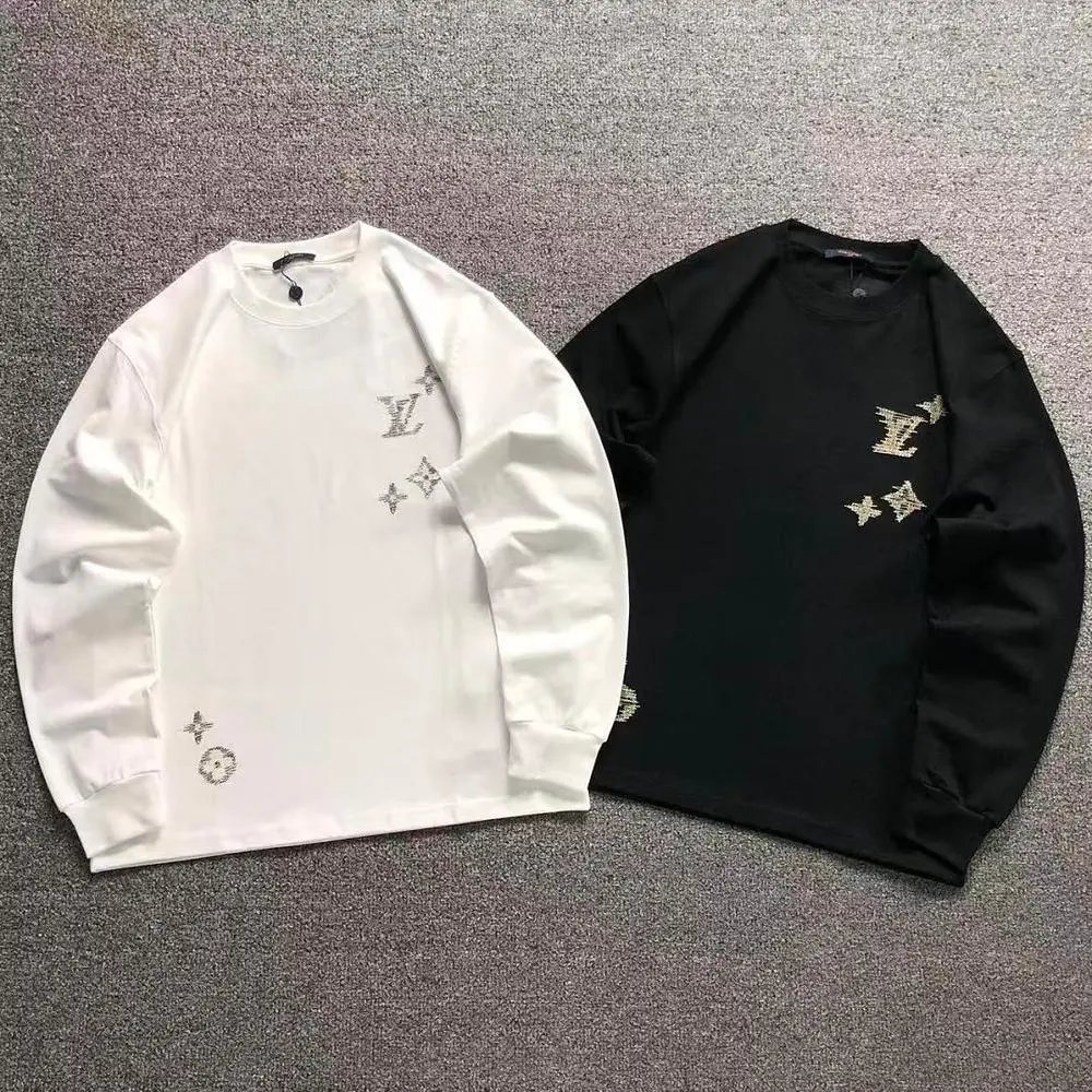 Louis Vuitton rhinestone monogram long sleeve shirt — W2CFinds curated find