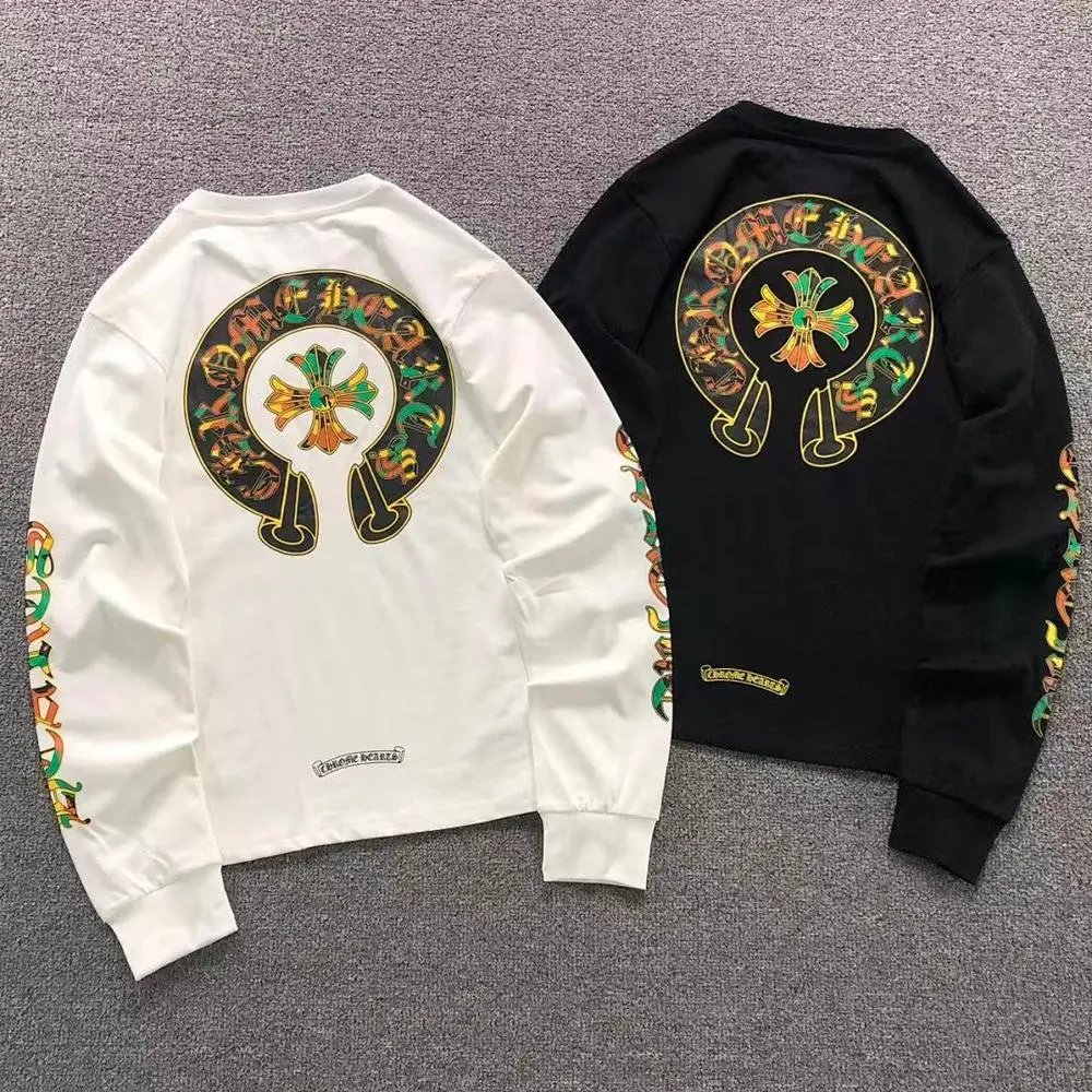 Chrome Hearts colorful horseshoe print long sleeve shirt — W2CFinds curated find