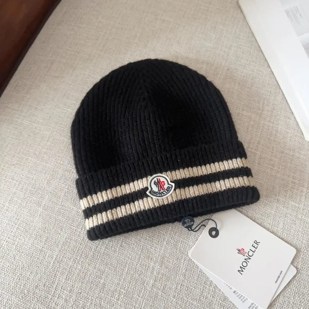 Moncler Hats Ribbed Cuff Knit Beanie image 4