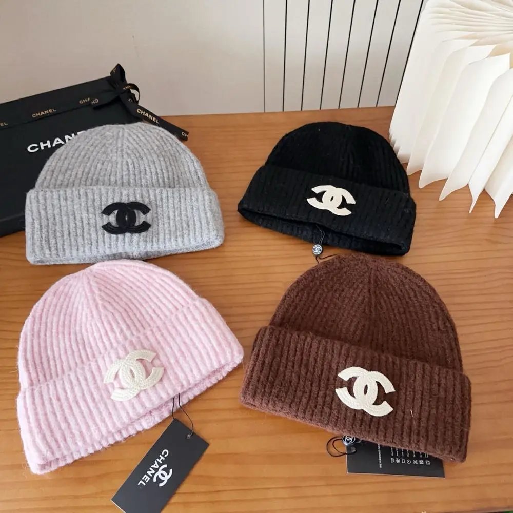 Chanel Hats Ribbed knit CC-logo beanie image 2
