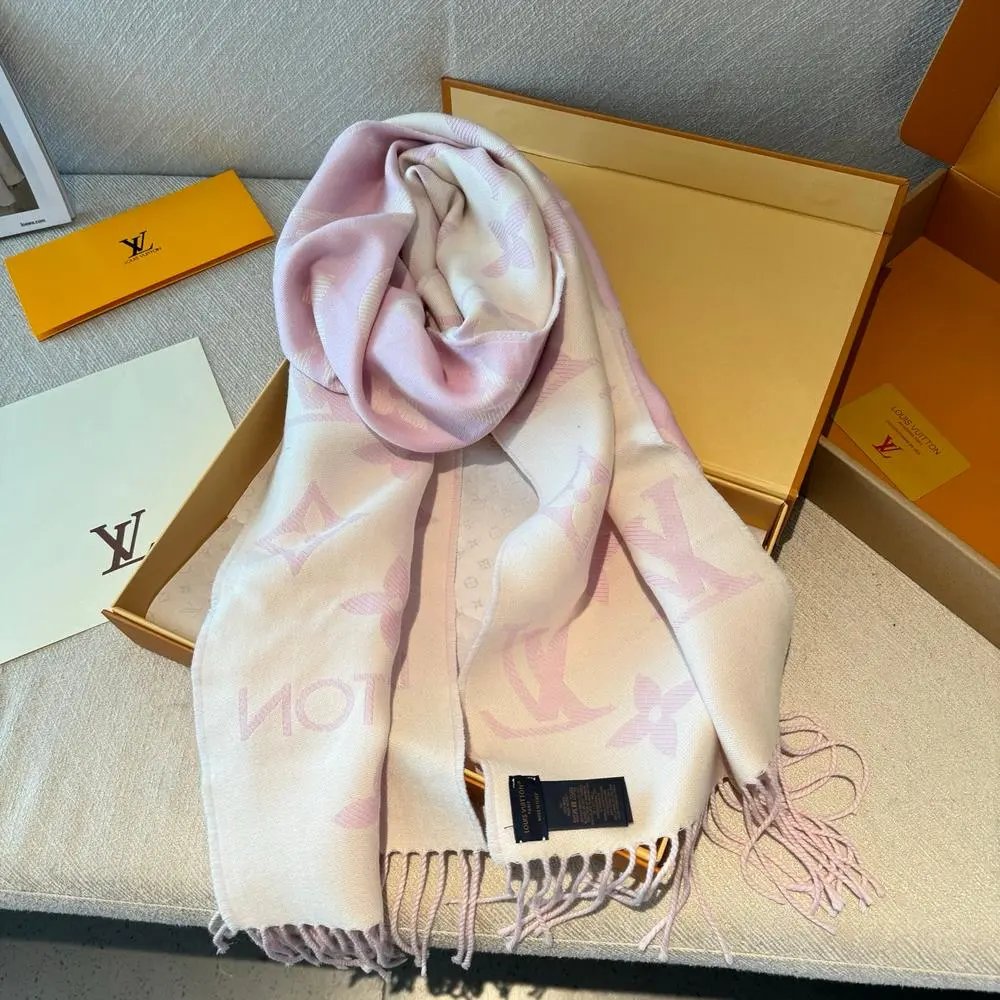 Louis Vuitton Scarves Fringed Monogram Scarf image 4