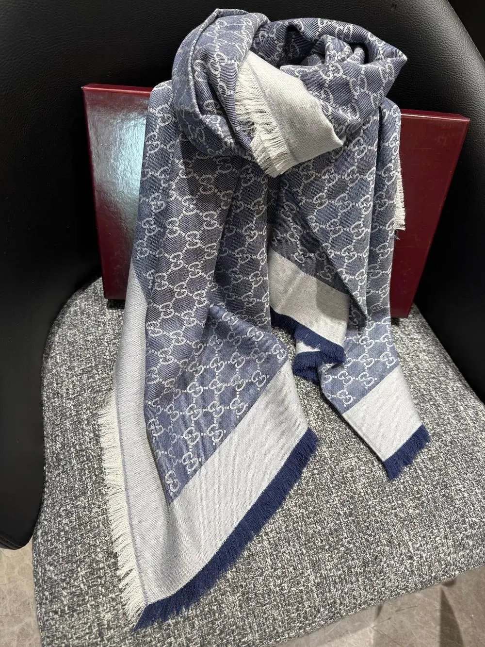 Gucci Scarves GG monogram fringed scarf image 6