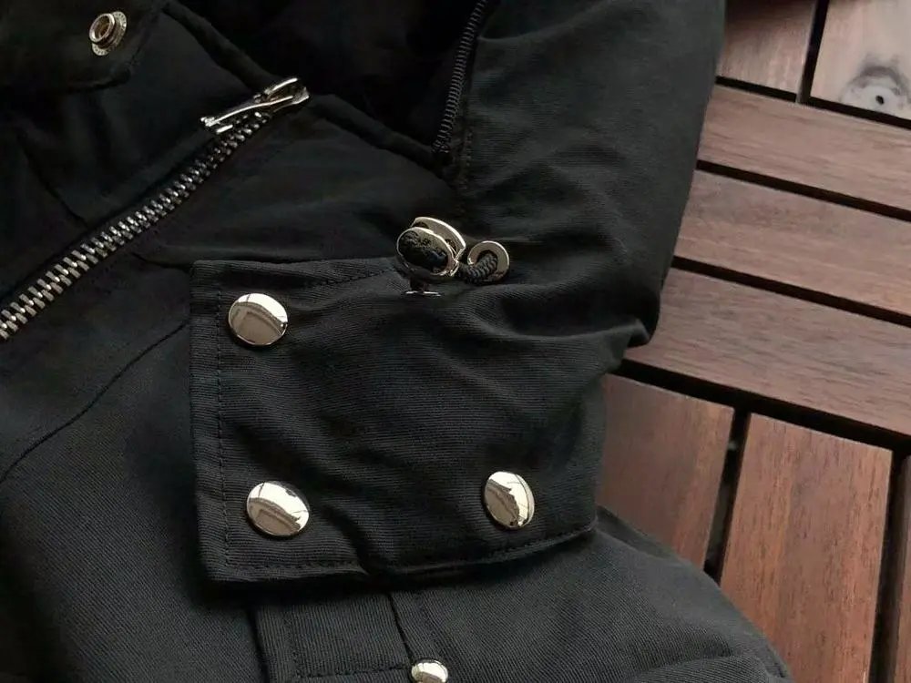 Moose Knuckles Down Jackets Fur-Trim Hooded Bomber Jacket image 8