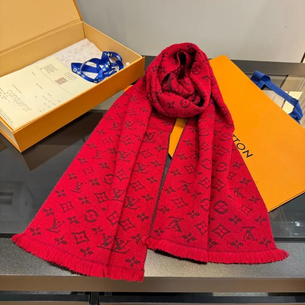 Louis Vuitton Scarves Monogram and checkered knit image 5