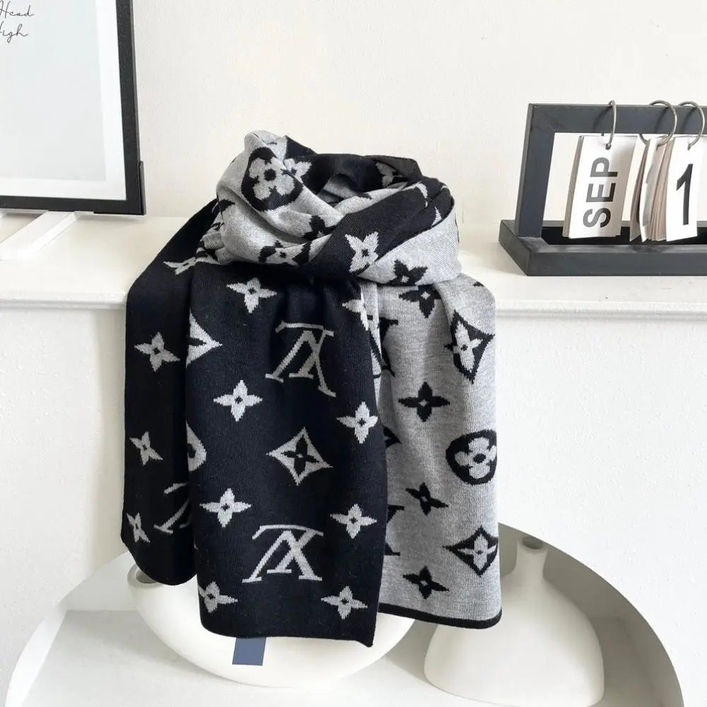 Louis Vuitton Scarves Oversized Monogram Fringe Scarf image 9