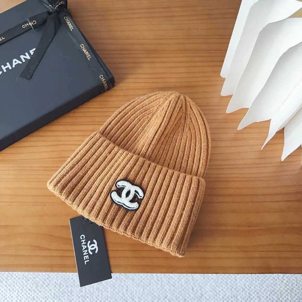 Chanel Hats Ribbed knit CC-logo beanie — Style 6