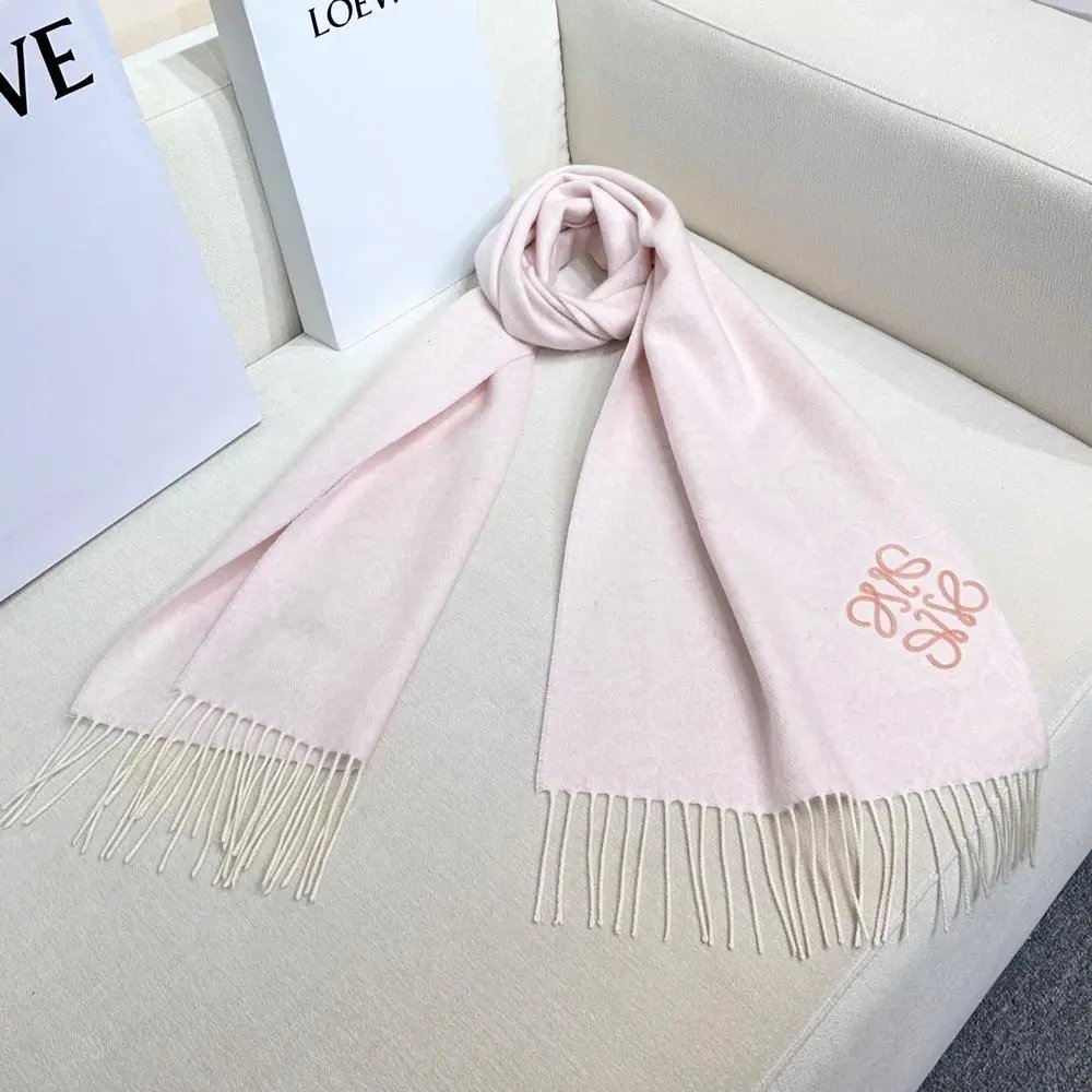 Loewe Scarves Anagram Monogram Fringed Scarf image 5