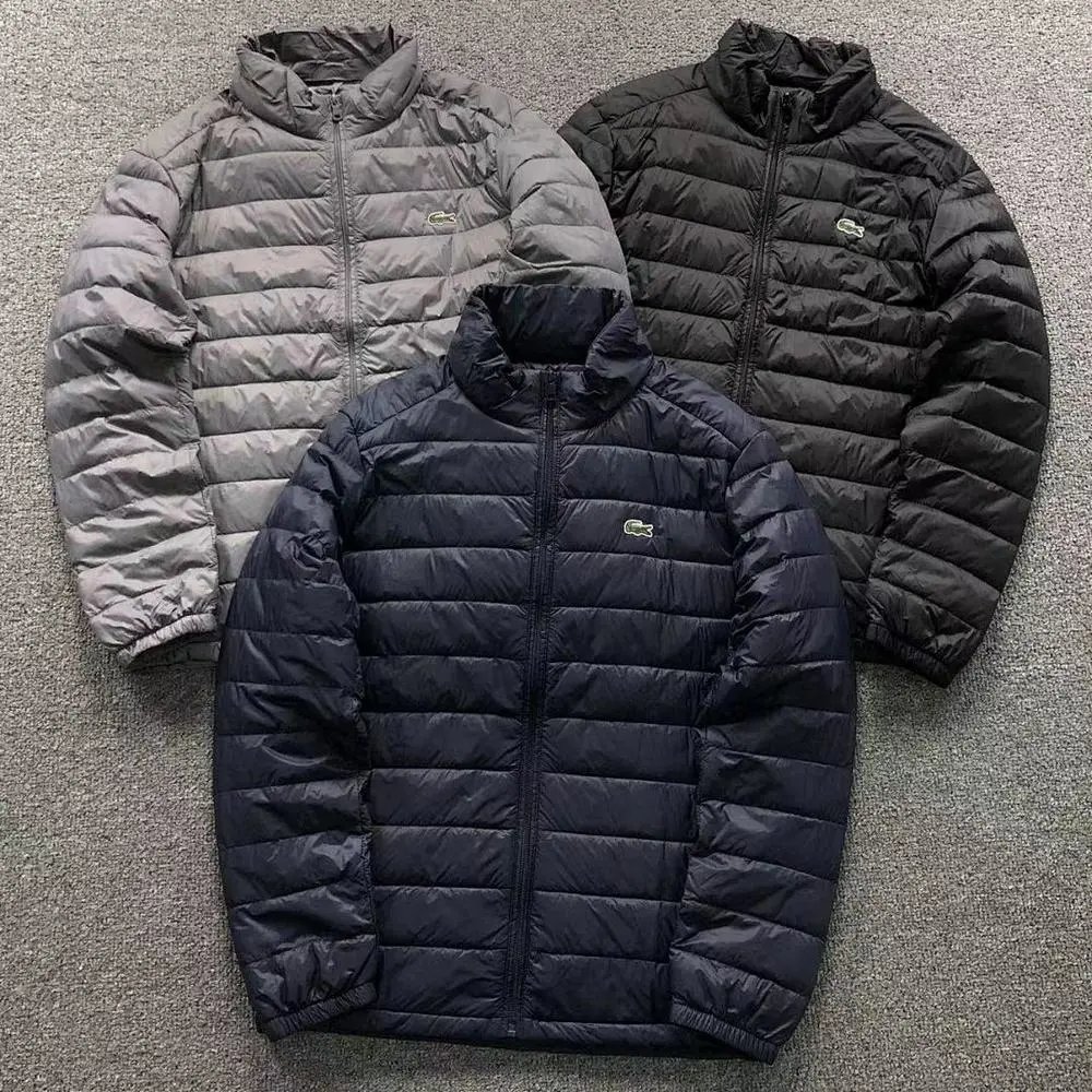 Lacoste stand collar cotton jacket — W2CFinds curated find