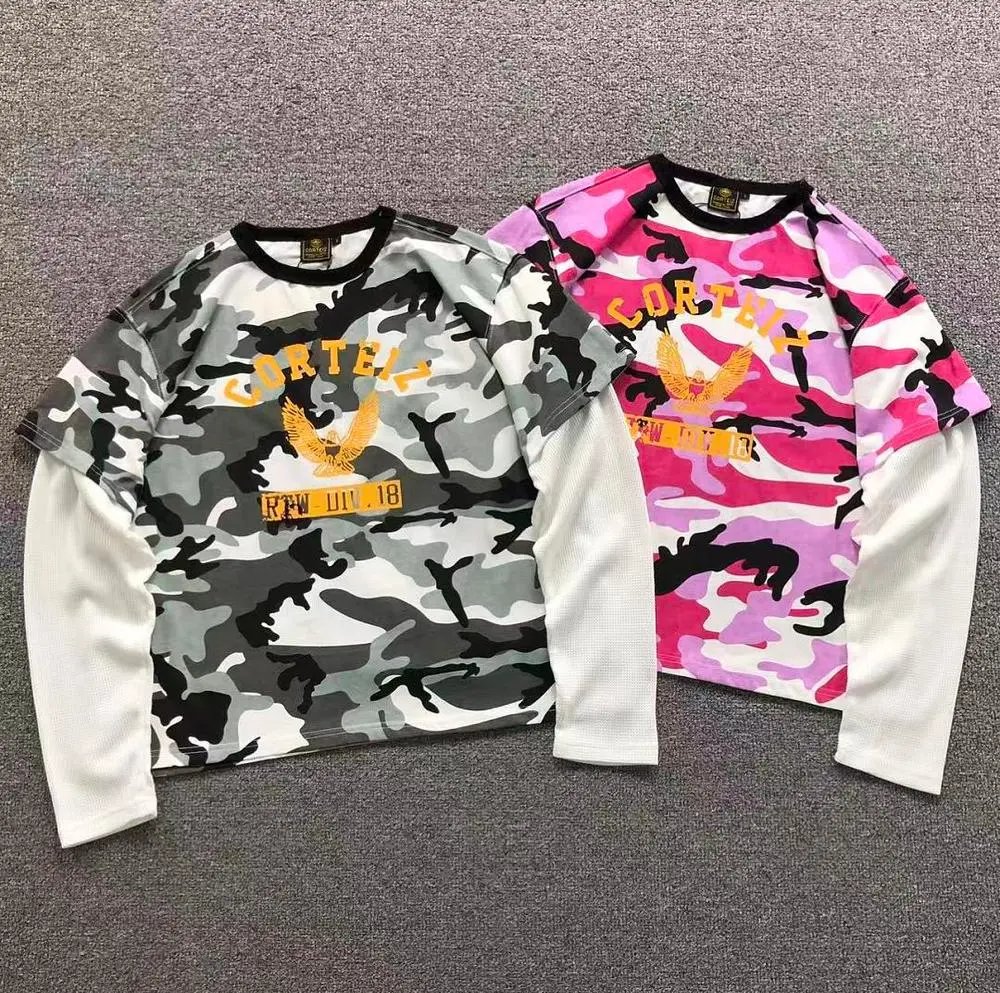 Corteiz camouflage fake two-piece long sleeve shirt — W2CFinds curated find