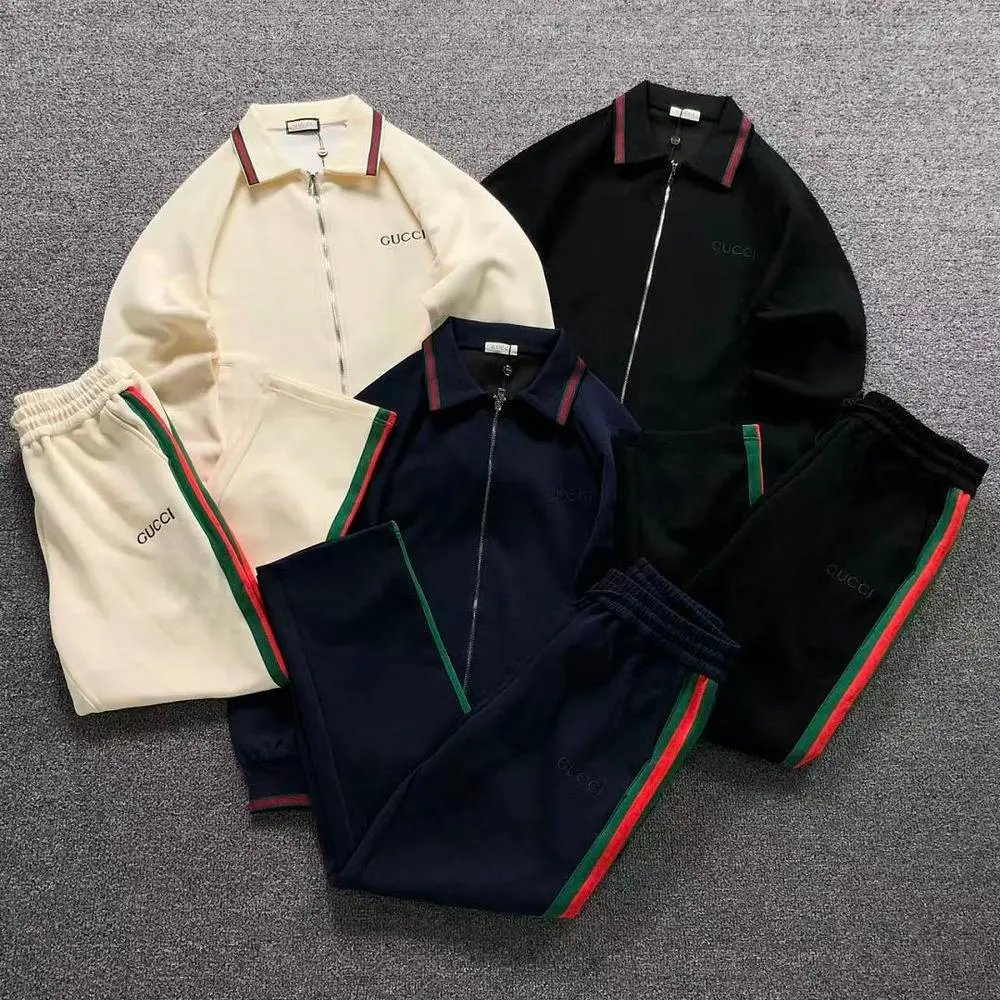 Gucci web stripe collar tracksuit set — W2CFinds curated find