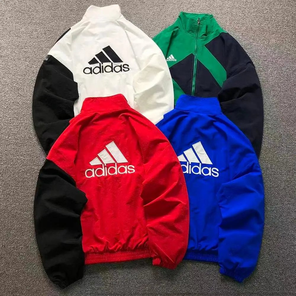 Adidas color block logo windbreaker jacket — W2CFinds curated find