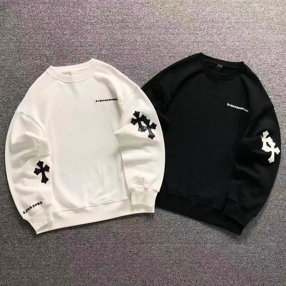Chrome Hearts cross patch crew neck sweatshirt — W2CFinds curated find