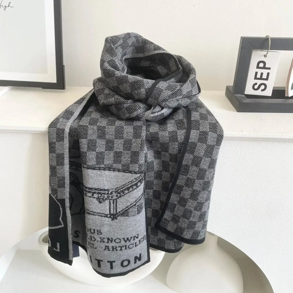 Louis Vuitton Scarves Monogram and checkered knit image 3