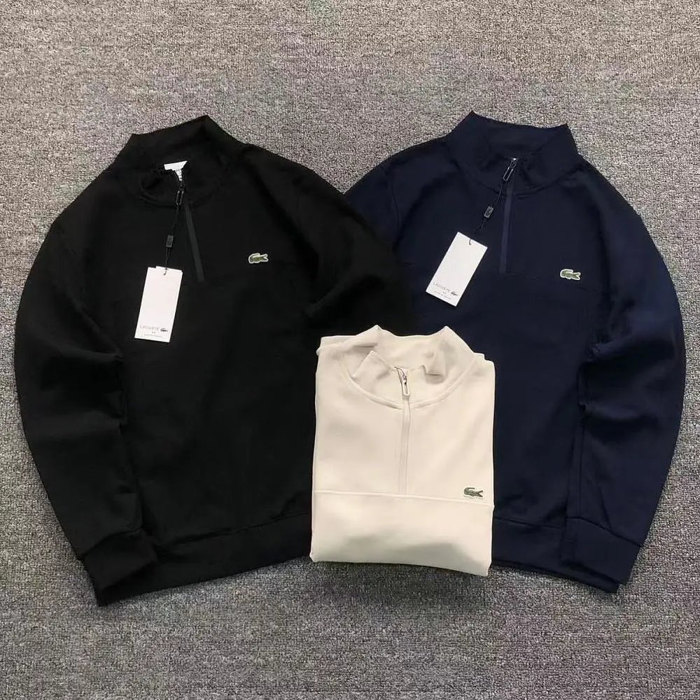 Lacoste half zip stand collar sweatshirt — W2CFinds curated find