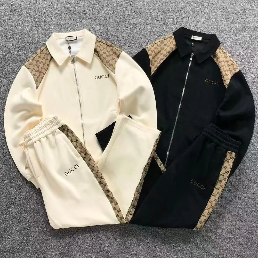 Gucci monogram panel collar tracksuit set — W2CFinds curated find