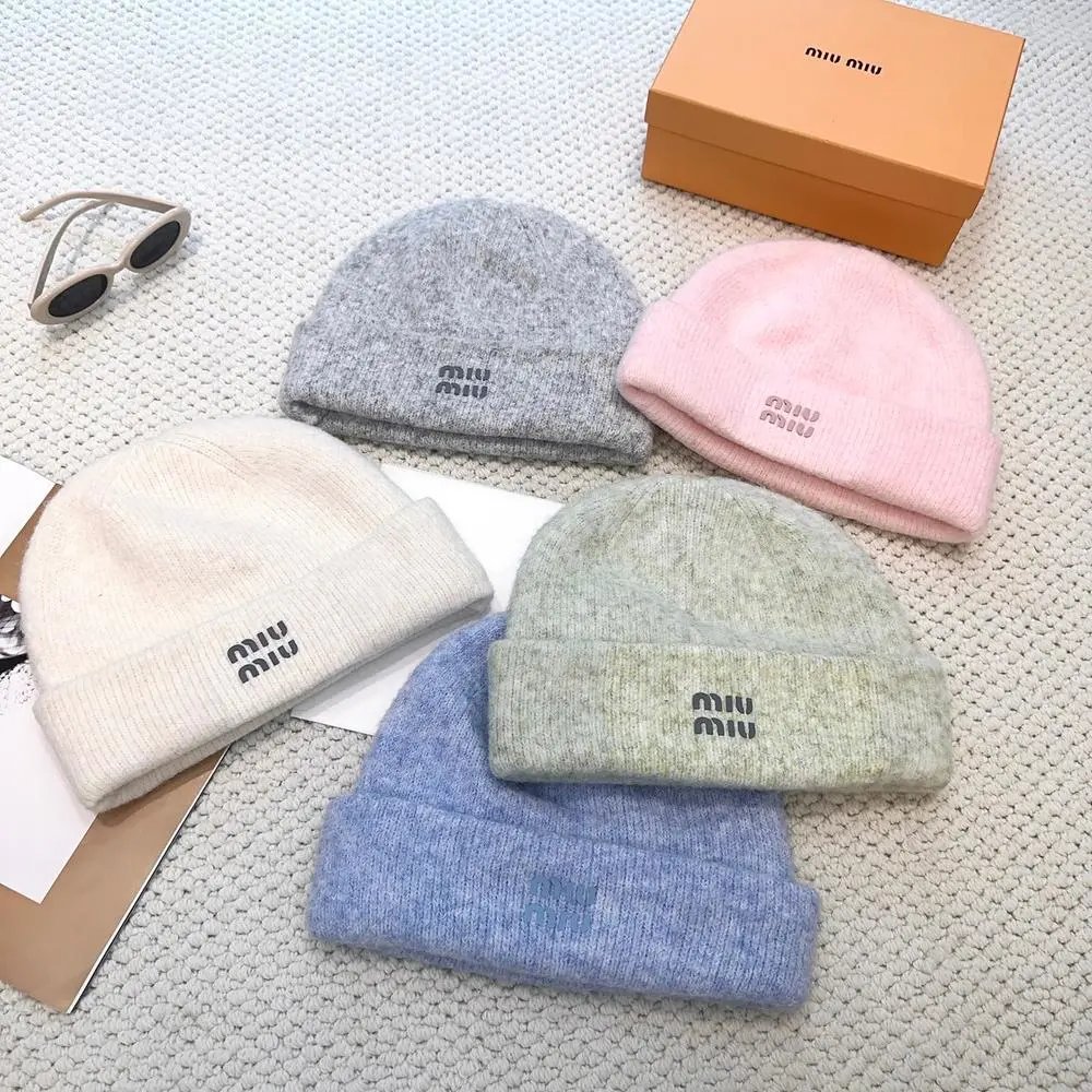 Miu Hats Logo knit beanie image 3