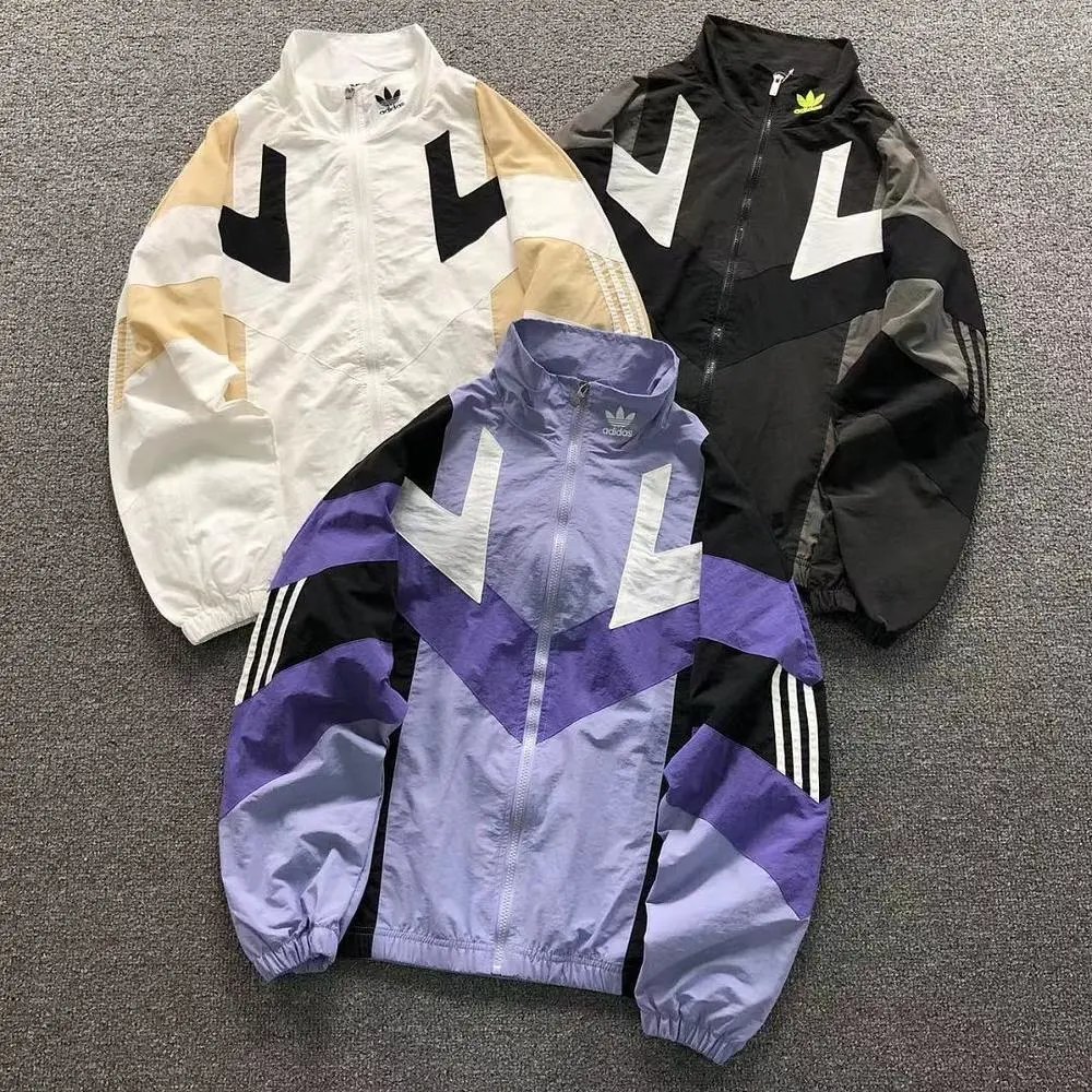 Adidas color block stand collar windbreaker jacket — W2CFinds curated find
