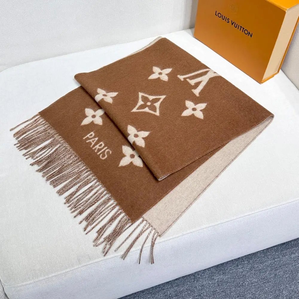 Louis Vuitton Scarves Monogram Fringe Scarf image 9