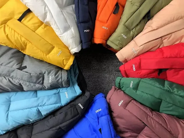 The North Face Vests 700-fill color-block puffer vest product detail image 2