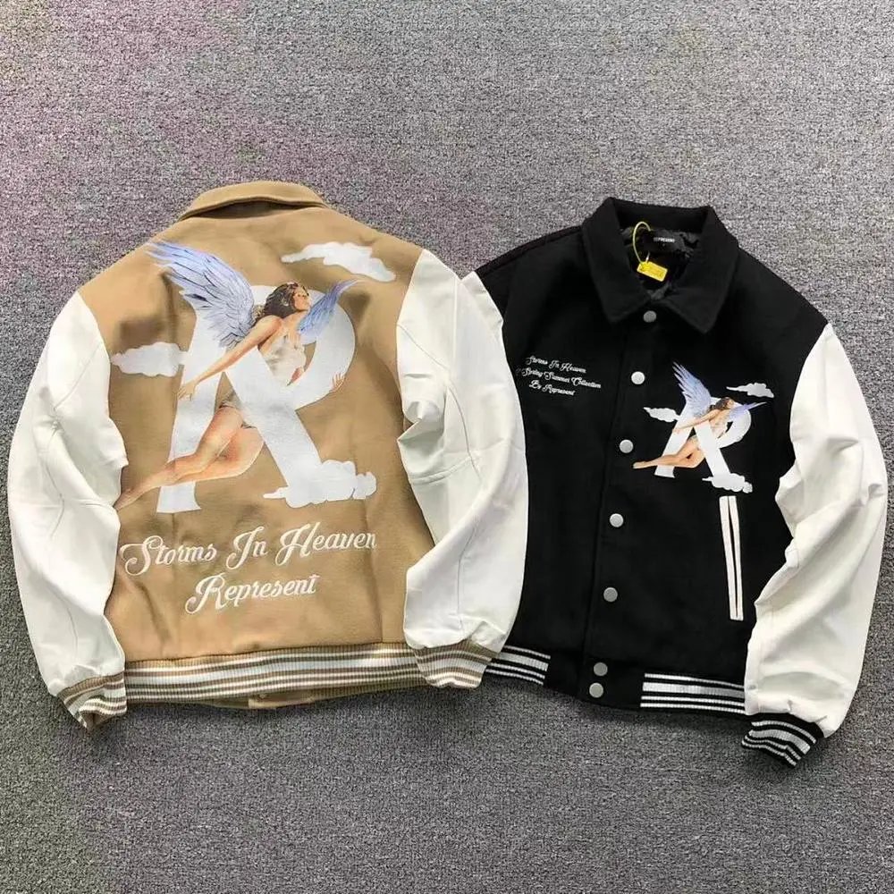 Represent angel print varsity jacket — W2CFinds curated find