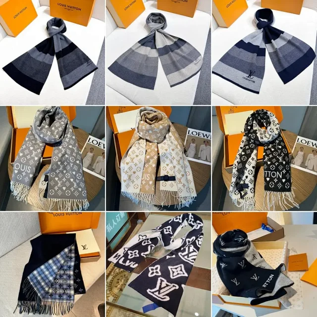 Louis Vuitton Scarves Logo-patterned scarf product detail image 1
