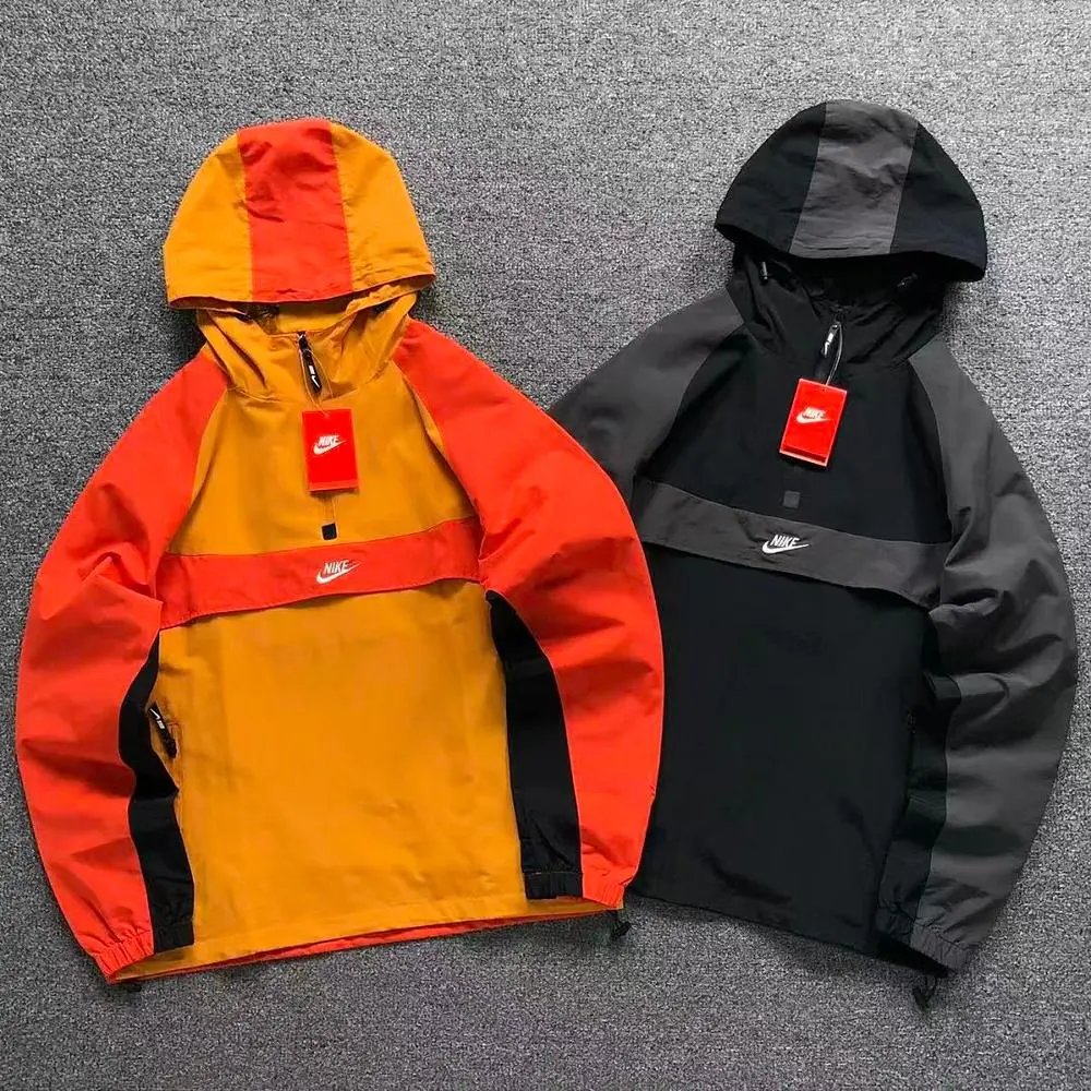 Nike color block half zip hooded windbreaker jacket — W2CFinds curated find