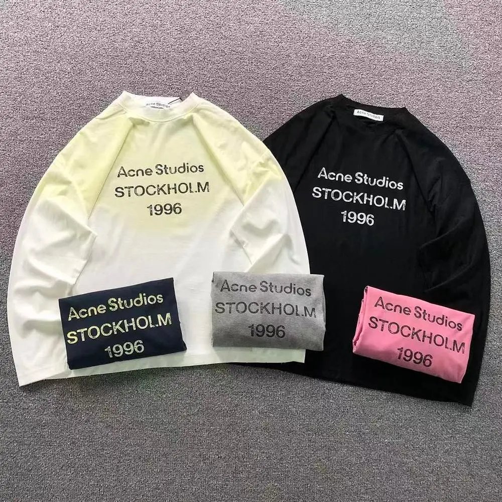 Acne Studios Stockholm 1996 print long sleeve shirt — W2CFinds curated find