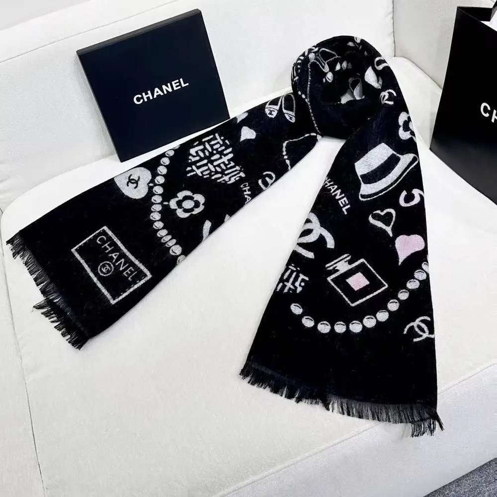 Chanel Scarves Logo Scarf image 9