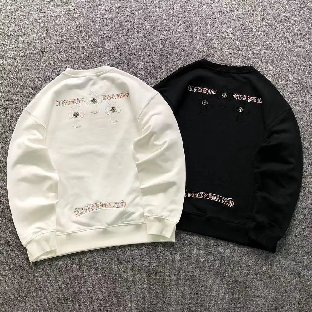 Chrome Hearts cross patch crew neck sweatshirt — W2CFinds curated find
