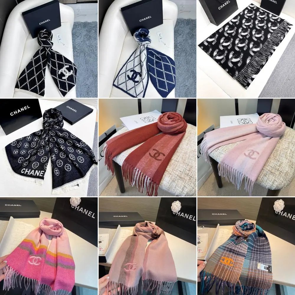 Chanel Scarves Logo-patterned image 1