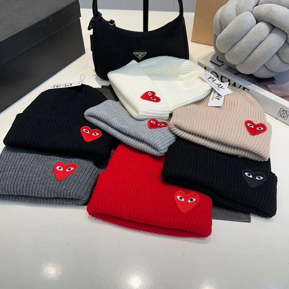 Comme Des Garçons Play Knitted Hat