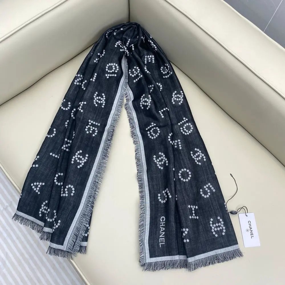 Chanel Scarves Logo Scarf image 6