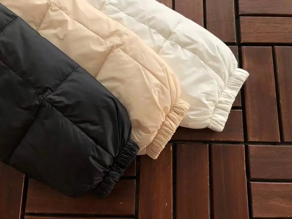 Miu Down Jackets Cropped high-neck puffer jacket image 7