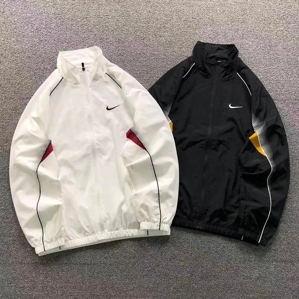 Nike color block stand collar windbreaker jacket — W2CFinds curated find
