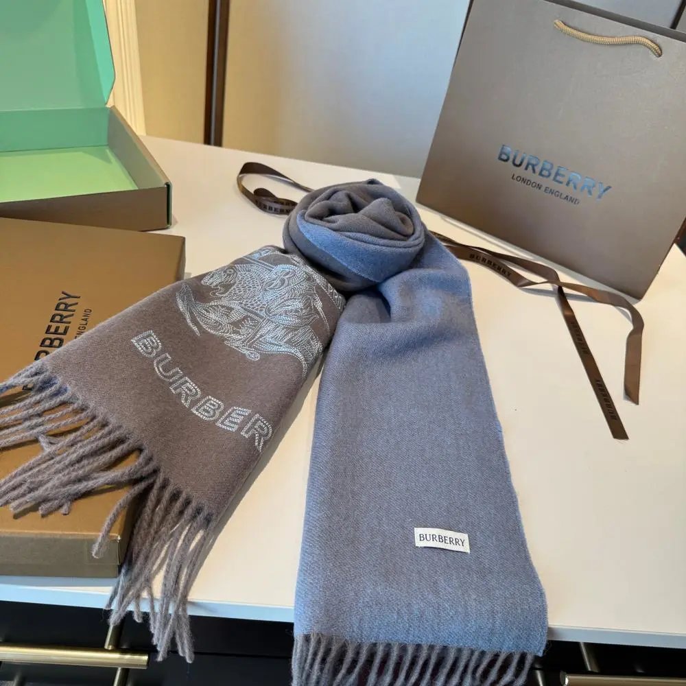 Burberry Scarves Fringed embroidered equestrian knight scarf image 10