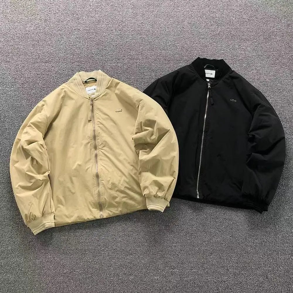 Lacoste baseball collar cotton jacket — W2CFinds curated find