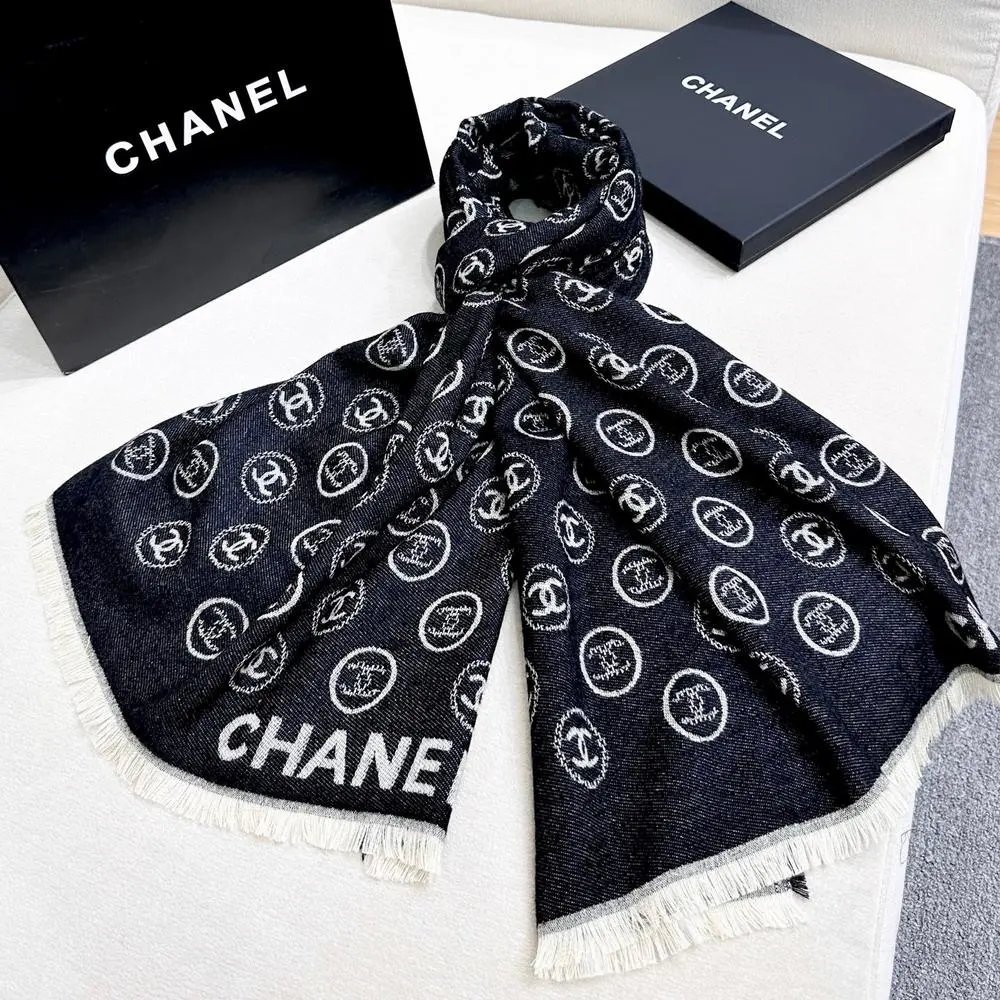 Chanel Scarves Logo-patterned image 5
