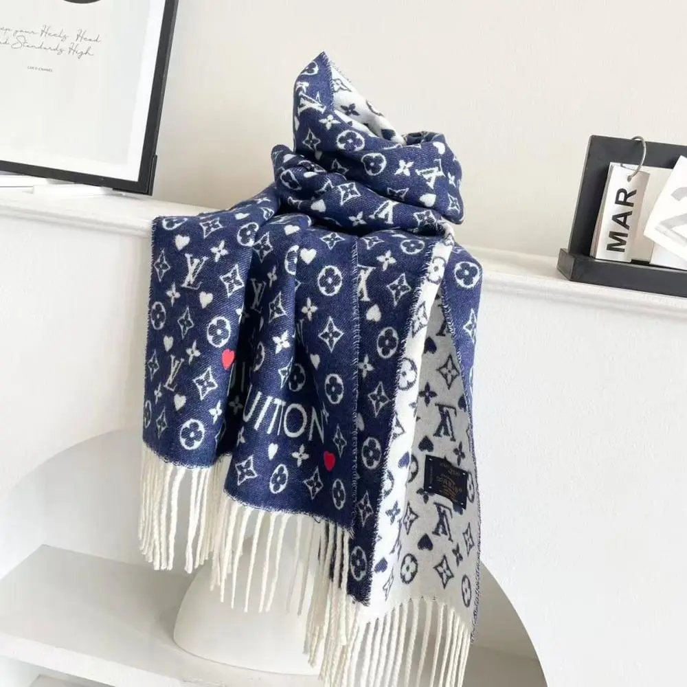 Louis Vuitton Scarves Fringed Monogram Scarf image 9